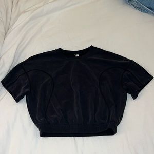 Lululemon softstream crop top size 6 black/dark gray